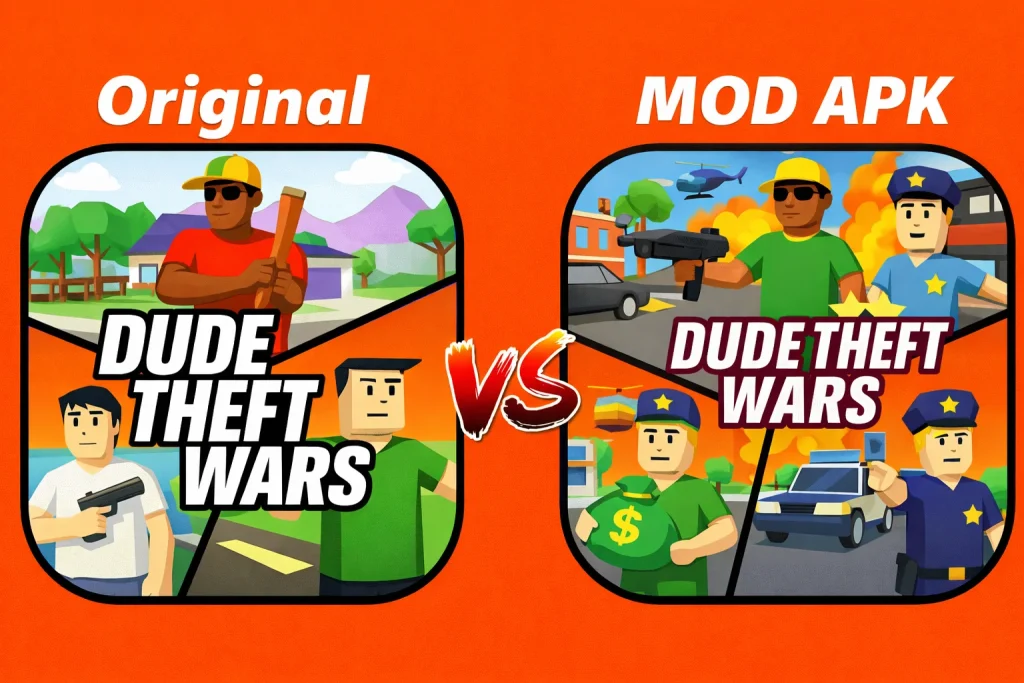 Original vs MOD APK Comparison